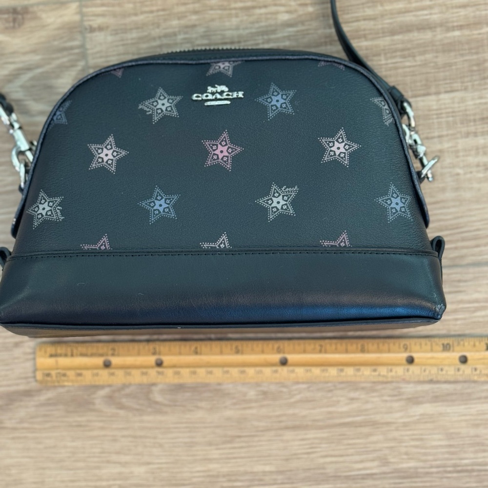 Coach Black Crossbody Bag with Star Accents - Picture 3 of 4